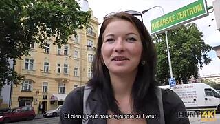 hey babe wanna watch this cash-hungry slut fuck for money outdoors?