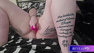 curvy bbw revealme vibes her fat pussy to shaking orgasm on bed pov