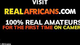 young african couple sneaks away for passionate homemade fuck session 😍🔥💦