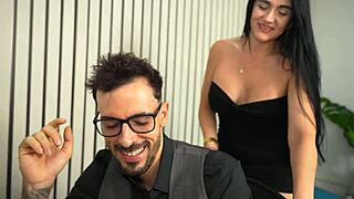 Secretary greets new boss with office ride surprise