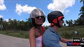 WOW, MY PETITE ASIAN TEEN GIRLFRIEND CHERRY SUCKS COCK OUTDOORS! THEN HARD FUCKING BEGINS!