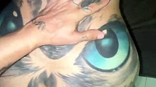 Split Tongue Girl Gags On Cock With Deepthroat Before Facial Cumshot
