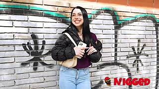 She's hunting homeless guys to fuck, Roma Amor gets her juicy Latina tits and ass pounded doggystyle by BBC!