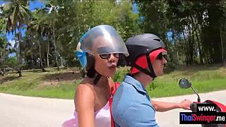 WOW, MY PETITE ASIAN TEEN GIRLFRIEND CHERRY SUCKS COCK OUTDOORS! THEN HARD FUCKING BEGINS!