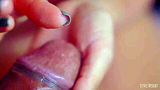 Desi Couple's Close-Up Cock Rub On Shaved Wet Pussy Ends In Creampie