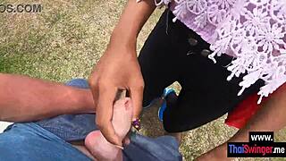 WOW, MY PETITE ASIAN TEEN GIRLFRIEND CHERRY SUCKS COCK OUTDOORS! THEN HARD FUCKING BEGINS!