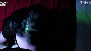 My Heart Races as Masked Goth Petite Delivers Sloppy Red-Lip Deepthroat First Time