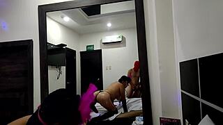 hot ebony stepmom excuses stepson's naughtiness demands oiled massage leading to wild sex