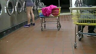 i suck that huge black cock at the college laundromat sheer top pt1