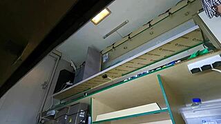 Sexy Hostess Cleans Deep but Hidden Cam Catches Upskirt Panties