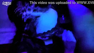 My Heart Races as Masked Goth Petite Delivers Sloppy Red-Lip Deepthroat First Time