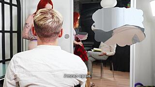 making him watch my pussy get destroyed by friend