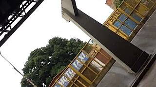 Candid Big Ass Amateur Caught Bending Over on Public Bus