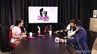 Whoa, he shoves his whole arm in Lady Snow's pussy to make her drip with lust! Swing cast stars Tifany Rocha too