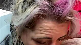 I love how this streetwalker sucks cum off my dick post-facial