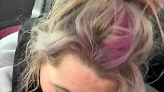 I love how this streetwalker sucks cum off my dick post-facial