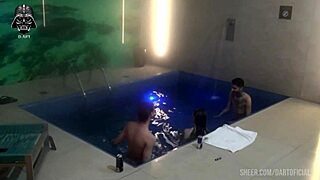 Hey you ready for our motel pool threesome friends part two?