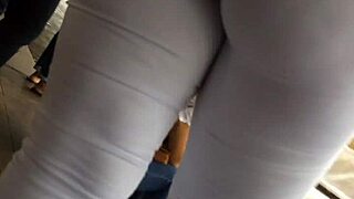 Candid Big Ass Amateur Caught Bending Over on Public Bus