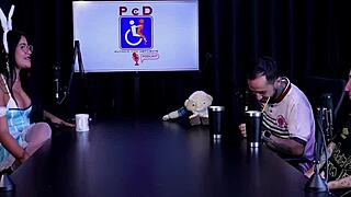 tifany rocha sheer red casting interview teases tattooed latina body brazil swing