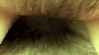 Chubby Japanese amateur 21yo pale sex with natural tits pov riding