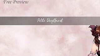 Watch her ponytail bounce during hard throat stuffing blowjob