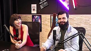 Lady Snow's sensual cast rocks with Lord Kenobi's black stud