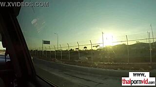 Skinny petite small titted asian amateur teen relaxes on big cock