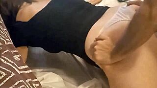 french slut in black satin dress dogging anal plug rimjob heels!!