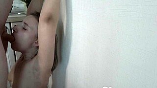 Eager Blonde Deepthroats Boner Swallows Cum Teasing Horny Mouth Action