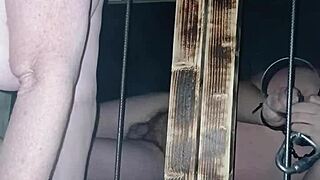 oh god maitresse kantalis locked in club cage carcan bdsm humiliation tonight!!