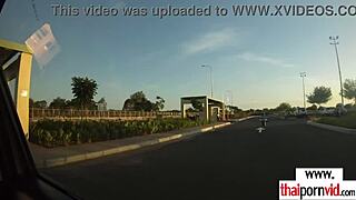 Skinny petite small titted asian amateur teen relaxes on big cock