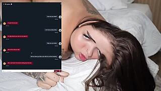 sara blonde neighbor seduces me deepthroat blowjob then hard fuck cum in mouth