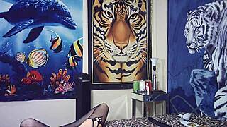 Glasses girl missionary and doggystyle behind porn shoot scenes