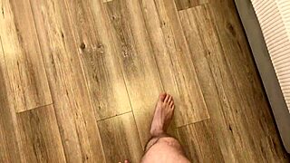 Perverted Russian stepson sniffs stepmom's panties before fucking her hard