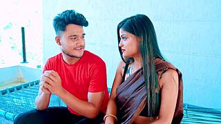 Naughty devar seduces busty new bhabhi on bed for rough pussy pounding and ass worship