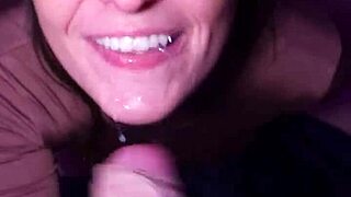 Busty Teen Slut Delivers Home BJ Before Wild Forest Facial Cumshot Explosion