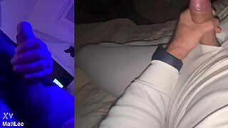 amateur strokes her huge throbbing cock solo in homemade close-up tease