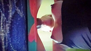 Amateur girl takes dick suck then rough mouth fuck in bedroom