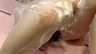 my sexy japanese wife with small waist and hard nipples craves licking after her period ends