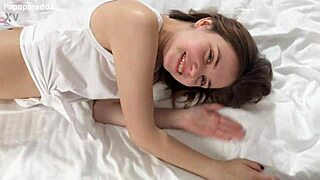 18yo skinny teen neighbor gives first blowjob to monster cock