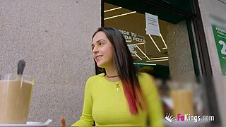 shameless valen pink brunette latina bends over public for hardcore doggystyle pounding