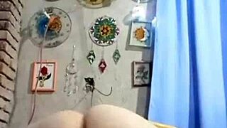 Marysubmissive updates with curvy fat ass saggy tits handjob in homemade submissive whore play