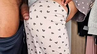 CAUGHT BROTHER'S BIG ASS INFIDEL GIRLFRIEND IN CLOSET FUCKED HER HARD!