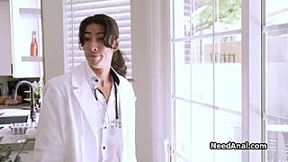 Doctor's Secret Anal Probe Fingers Mira's Tight Hole