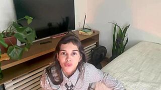 hey bf chill after work with my pov dildo pussy play wet session