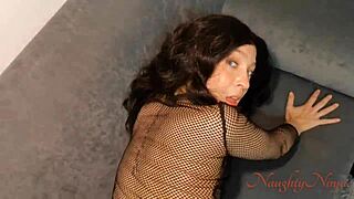 Caught Stepsis in Leggings Punished with Monster Cock Creampie Doggystyle