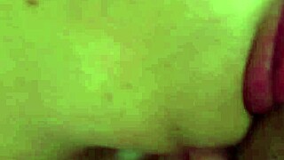 Dominican BBW wakes him with fat tits morning blowjob