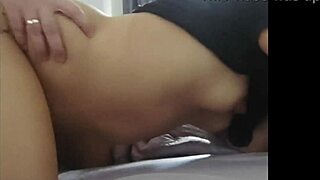 sexy asian maid bent over doggystyle gets her tight pussy filled with thick cum load fast!