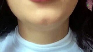 hot brazilian brunette espuletinha begs u to cum on her natural tits dirty talk