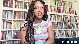 Luna Blackx Milks Torbe's Cock After Horny Interview Blowjob